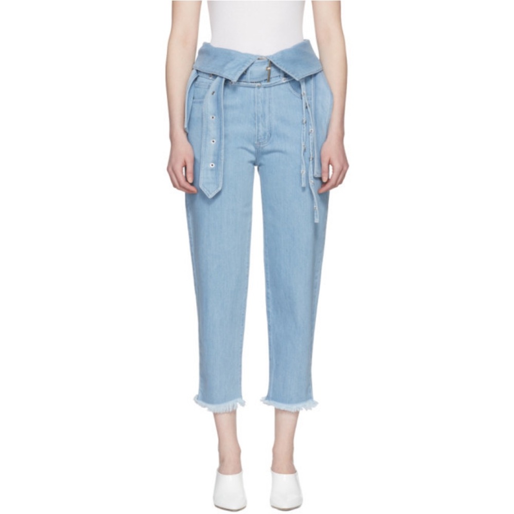 NWT Marques Almeida crossover straight leg jeans size 6